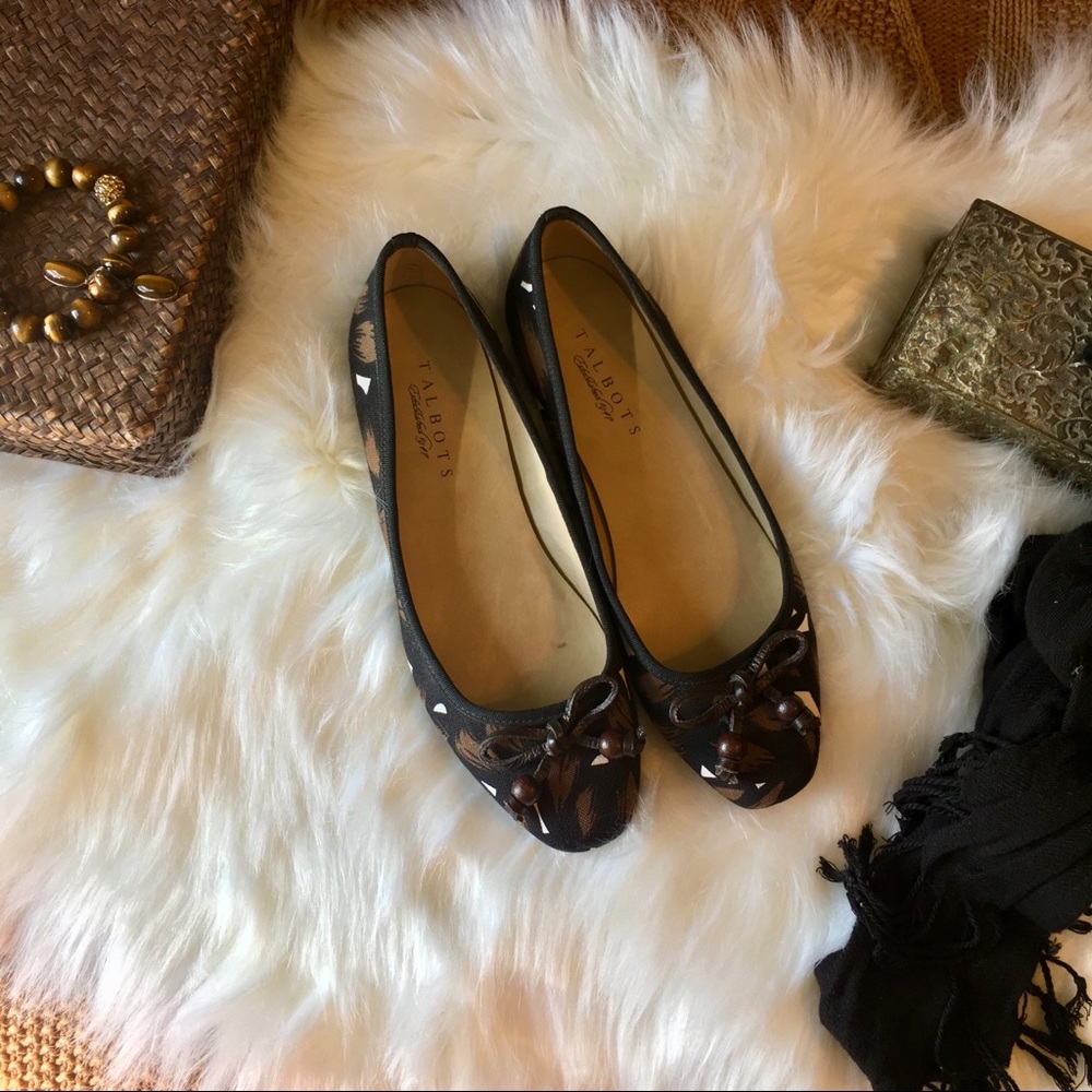 TALBOTS PATTERNED BALLET FLAT